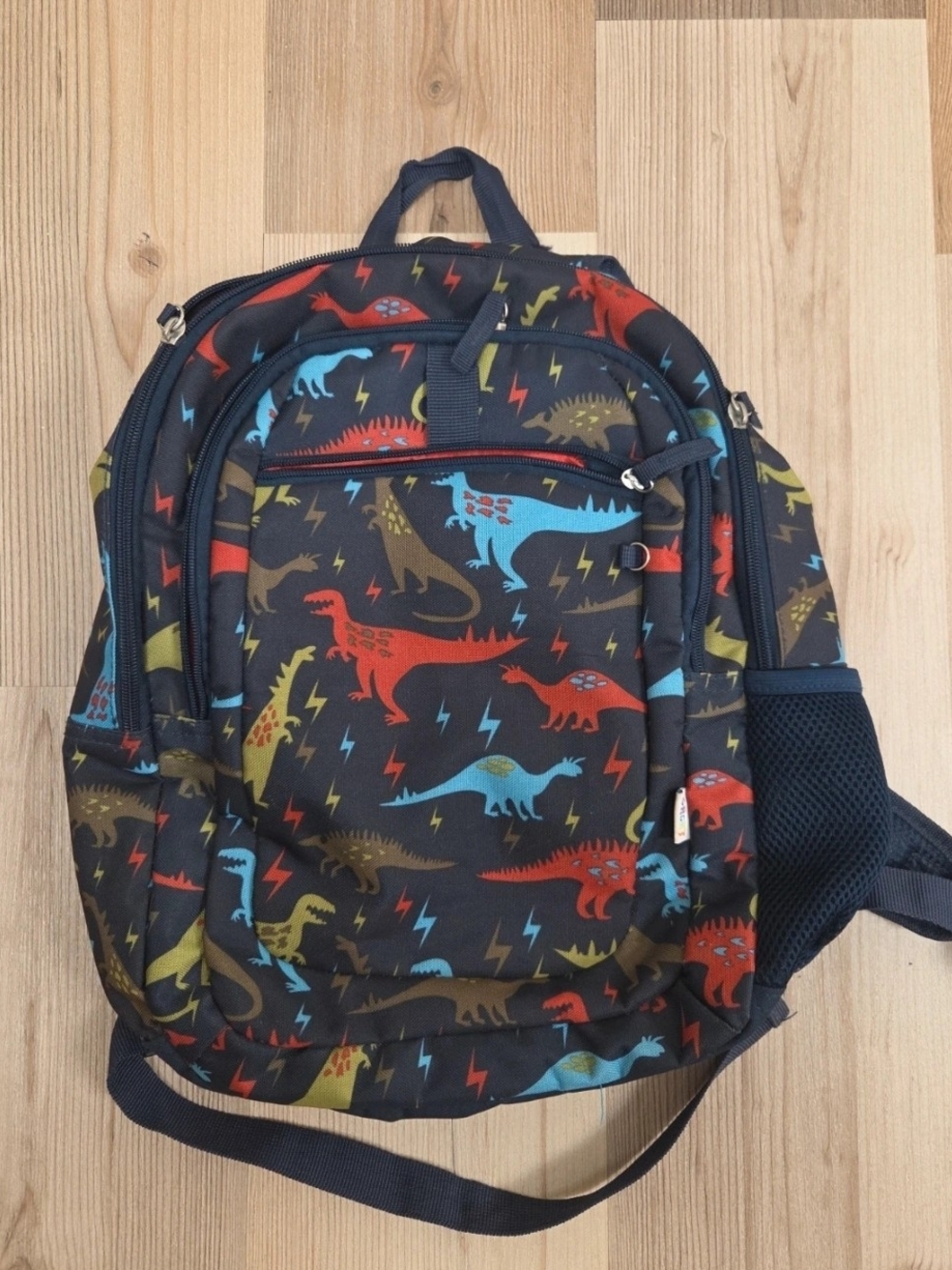 Kids Dinosaur Print Backpack - Multicolor